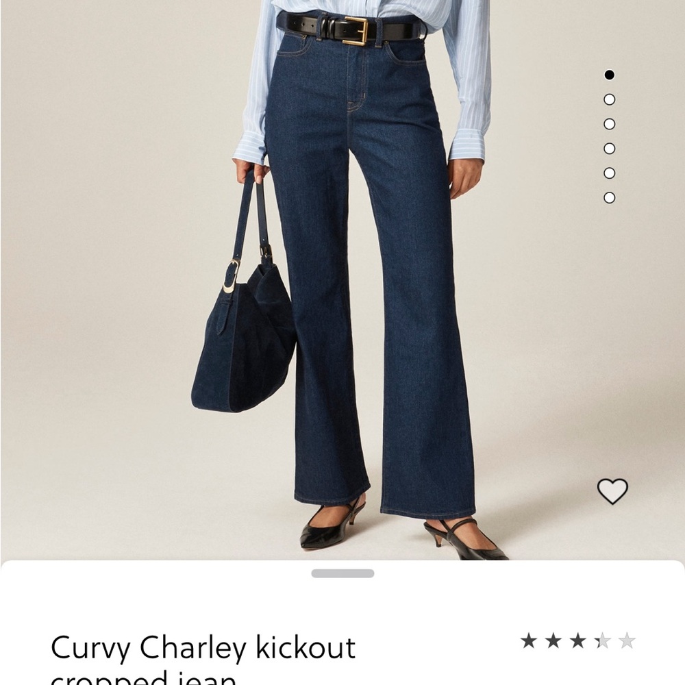 JCrew curvy Charley Kickout Cropped Jeans BNWT